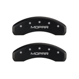 MGP 4 Caliper Covers Engraved Front & Rear MOPAR Red finish silver ch - 32009SMOPRD