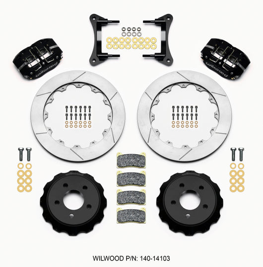 Wilwood Dynapro Radial Front Drag Kit 12.88 Vented 2015-Up Mustang - 140-14103