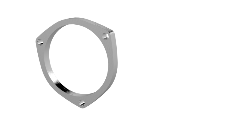 QTP 4in Weld-On QTEC 3 Bolt Flange - 10400F