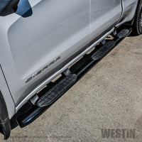 Westin 2019 Chevrolet Silverado Double Cab w/ 6.5in Bed PRO TRAXX 5 W2W Oval Nerf Step Bars - Black - 21-534715