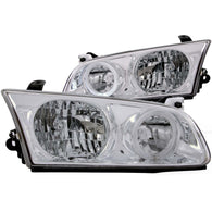 ANZO 2000-2001 Toyota Camry Crystal Headlights w/ Halo Chrome - 121124