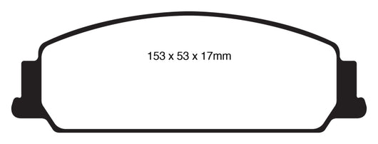 EBC 08-10 Pontiac G8 3.6 Bluestuff Front Brake Pads - DP51833NDX