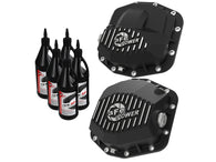 aFe Pro Series Front and Rear Diff Cover Kit w/ Oil 2018+ Jeep Wrangler (JL) V6 3.6L (Dana M220) - 46-7100AB