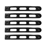 DV8 Offroad 2007-2018 Jeep JK Black Slot Style Door Handle Inserts - Set Of 5 - D-JP-190026-BK-5