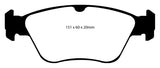 EBC 99-01 Mercedes-Benz C230 (W202) 2.3 Yellowstuff Front Brake Pads - DP41055R