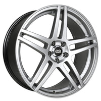 Enkei RSF5 16x7 38mm Offset 5x100 Bolt Pattern 72.6mm Bore Dia Hyper Silver Wheel - 479-670-8038HS