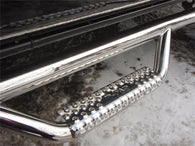 N-Fab SS Nerf Steps 07-17 Jeep Wrangler JK 4 Door All - Polished Stainless - 3in - J0764-SS