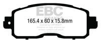 EBC 13+ Nissan Altima 2.5 (L33) Sedan Ultimax2 Front Brake Pads - UD1650