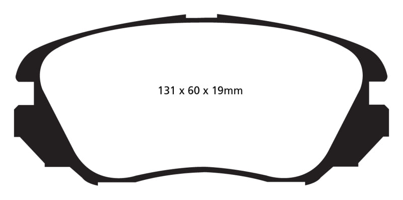 EBC 10+ Buick Allure (Canada) 3.0 Yellowstuff Front Brake Pads - DP42013R