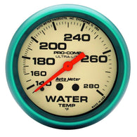 Autometer Ultra-Nite 66.7mm 140-280 Deg F Mechanical Water Temp Gauge - 4535