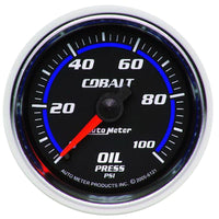 Autometer Cobalt 52mm 100 PSI Mechanical Oil Pressure Gauge - 6121