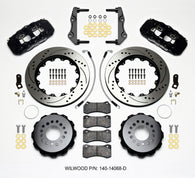 Wilwood AERO4 Rear Kit 14.25in Drilled 2014-Up Challenger w/Lines - 140-14068-D