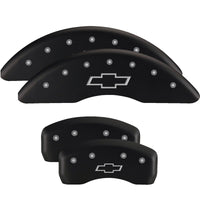 MGP 4 Caliper Covers Engraved Front & Rear Gen 5/SS Red finish silver ch - 14231SSS5RD