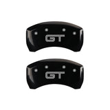 MGP Rear set 2 Caliper Covers Engraved Rear 2015/Bar & Pony Black finish silver ch - 10010RMB2BK