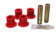 Energy Suspension Ford Frt Shackle Busing Set - Red - 4.2152R