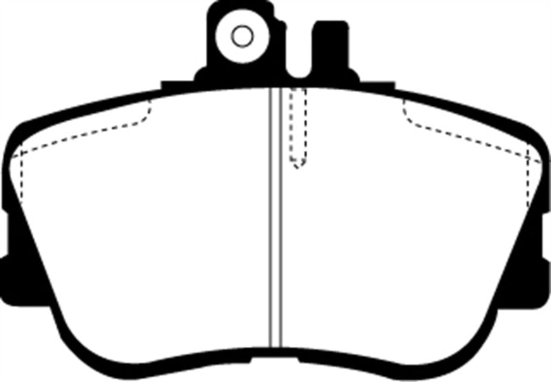 EBC 94-95 Mercedes-Benz C220 (W202) 2.2 Redstuff Front Brake Pads - DP3962C