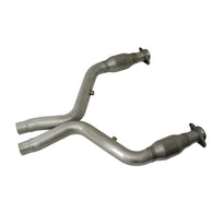 BBK 05-10 Mustang 4.6 Short Mid X Pipe With Catalytic Converters 2-3/4 For BBK Long Tube Headers - 1637
