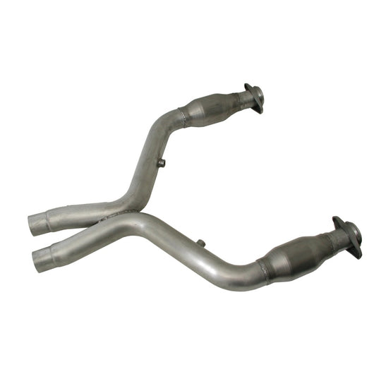BBK 05-10 Mustang 4.6 Short Mid X Pipe With Catalytic Converters 2-3/4 For BBK Long Tube Headers - 1637