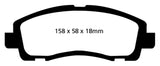 EBC 09-14 Acura TL 3.5 Greenstuff Front Brake Pads - DP21753