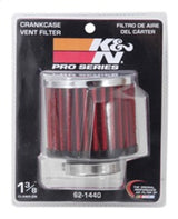 K&N 1.375 inch ID 3 inch OD 2.5 inch H Clamp On Crankcase Vent Filter - 62-1440