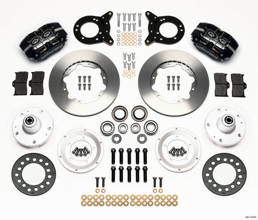 Wilwood Dynapro Dust-Boot Front Kit 11.00in 1965-1969 Mustang Disc & Drum Spindle - 140-13343