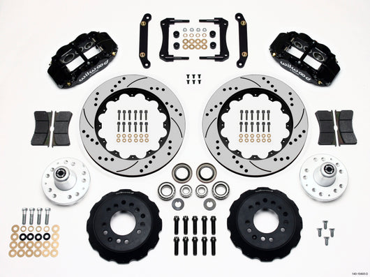 Wilwood Narrow Superlite 6R Front Hub Kit 14.00in Drilled 79-81 Camaro - 140-10493-D