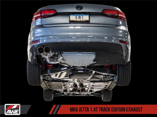 AWE Tuning 09-14 Volkswagen Jetta Mk6 1.4T Track Edition Exhaust - Chrome Silver Tips - 3020-22032