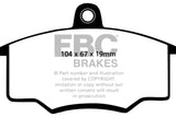 EBC 80-82 Audi 4000 1.6 Greenstuff Front Brake Pads - DP2310