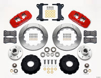 Wilwood AERO6 Front Hub Kit 14.00-Red Chevy C-10 60-87 CPP Drop Spindle - 140-13692-R