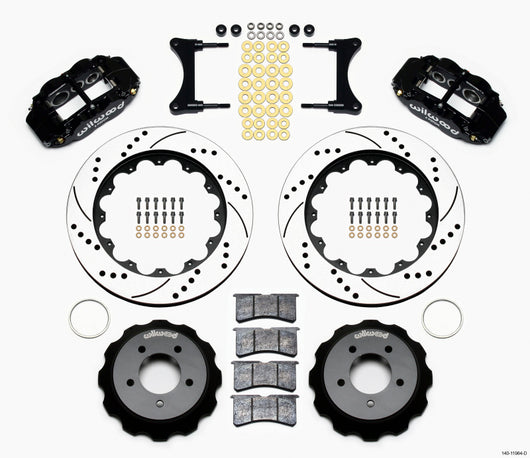 Wilwood Narrow Superlite 6R Front Hat Kit 14.00in Drilled 93-96 Mazda RX7 - 140-11964-D
