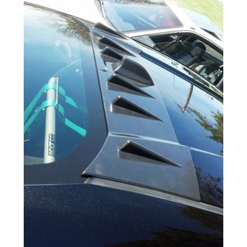 BLOX Racing 13-14 Scion/Subaru FR-S/BRZ Vortex Generator Fins with Shark Fin - ABS Black - BXPP-26010-4