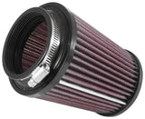 K&N Universal Rubber Filter 3in Flg 4-1/2inch OD B / 2-1/4inch H - Black Top - RE-5286