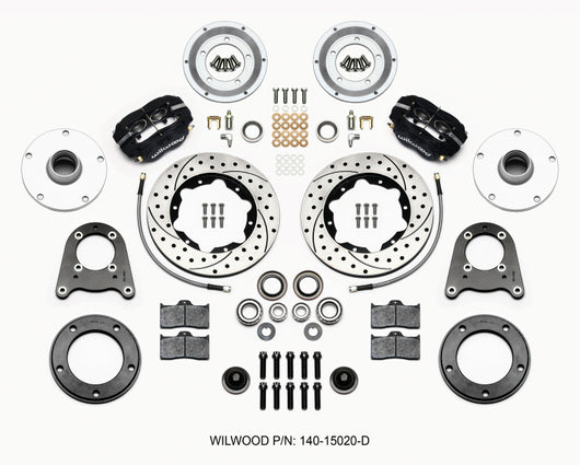Wilwood Forged Dynalite-M Front Kit 10.75in Drilled 1950-1955 MG-TD/TF - 140-15020-D