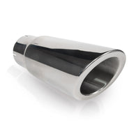 Stainless Works Double Wall Slash Cut Exhaust Tip - 4in Body 3in ID - 795300