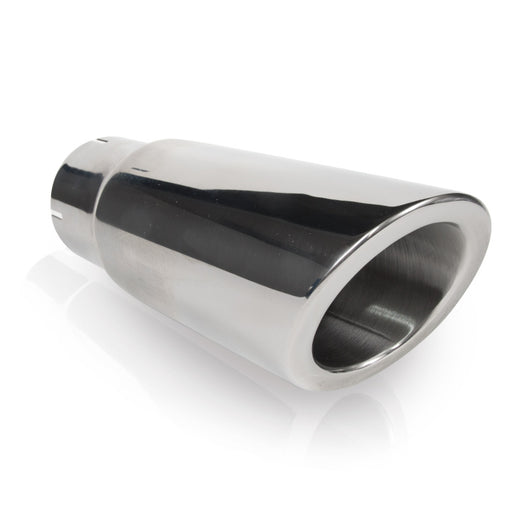 Stainless Works Double Wall Slash Cut Exhaust Tip - 4in Body 3in ID - 795300