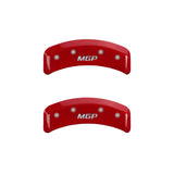 MGP 4 Caliper Covers Engraved Front & Rear MGP Red finish silver ch - 28161SMGPRD