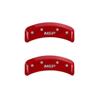MGP 4 Caliper Covers Engraved Front & Rear MGP Red finish silver ch - 16136SMGPRD