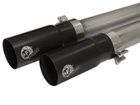 aFe Rebel Series CB 3in Middle Side Exit SS Exht w/ Black Tips 09-16 Chevy Silverado/GMC Sierra 1500 - 49-44062-B