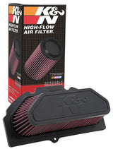 K&N 09-11 Suzuki GSXR 1000 Replacement Air Filter 11.063in L x 5.688in W x 3.375in H - SU-1009