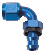 Russell Performance -8 AN Twist-Lok 90 Degree Hose End (Blue) - 624170