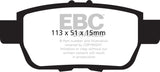 EBC 09-14 Acura TL 3.5 Greenstuff Rear Brake Pads - DP21754