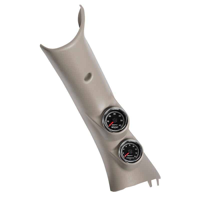 Autometer 10-12 Dodge Ram Gen4 Factory Match Dual Pillar Gauge Kit - 7082