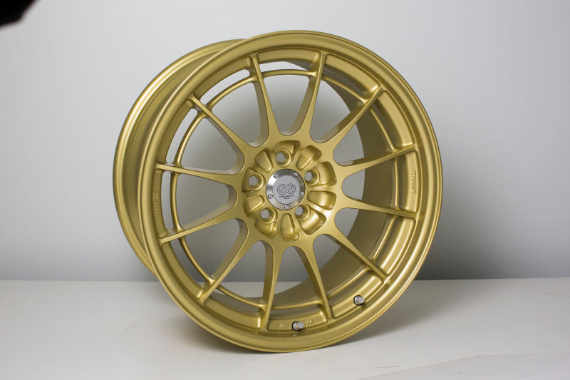 Enkei NT03+M 18x9.5 5x100 40mm Offset Gold Wheel - 3658958040GG