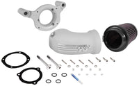 K&N 01-17 Harley Davidson Softail / Dyna FI Performance Air Intake System Silver - 57-1137S