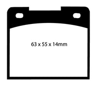 EBC 64-66 Ford Cortina 1.2 Ultimax2 Front Brake Pads - UD044