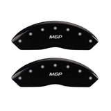 MGP 4 Caliper Covers Engraved Front & Rear MGP Black finish silver ch - 25137SMGPBK