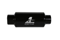 Aeromotive In-Line Filter 10AN 10 Micron Microglass Element Bright-Dip Black 2in OD - 12350