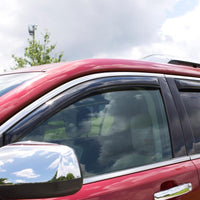 AVS 05-11 Dodge Dakota Quad Cab Ventvisor In-Channel Front & Rear Window Deflectors 4pc - Smoke - 194656