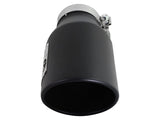 aFe Diesel Exhaust Tip Bolt On Black 4in Inlex x 6in Outlet x 12in - 49T40601-B12