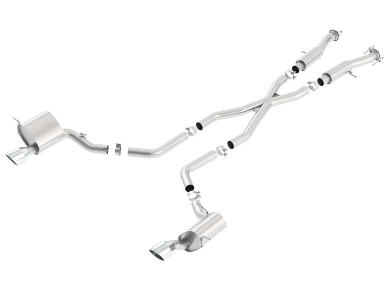 Borla 2015 Jeep Grand Cherokee SRT8 ATAK Dual Round Rolled Exit Catback Exhaust - 140633